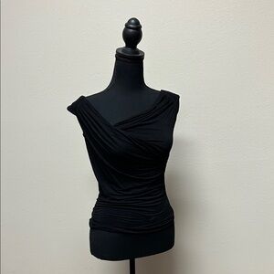 Gucci Black Draped Sleeveless Camisole
